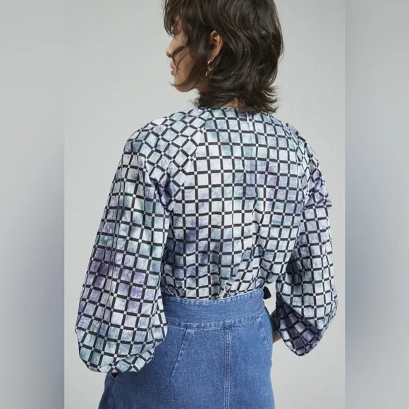 Rachel Comey Soon Top Black & Blue  8 - Picture 8 of 16